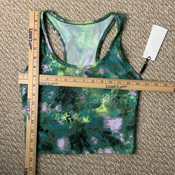 NWT Calvin Klein Performance Printed Racerback Cropped Tank Top Size Xsmall - Picture 8 of 8